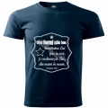 Tricou albastru marin, Caci Domnul este bun...